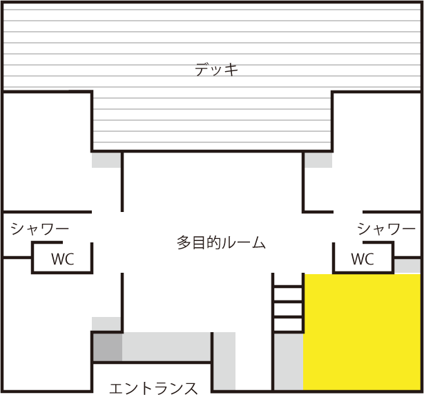 和室(8畳)見取り図