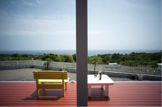 テラスからの景色